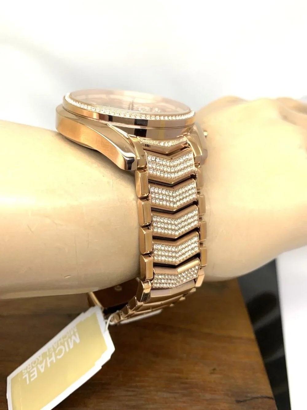 Michael Kors Women's Watch MK6730 Quartz Chronograph Rose Gold Steel 43mm